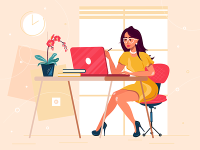 Online branding illustration by Maria Lutkova